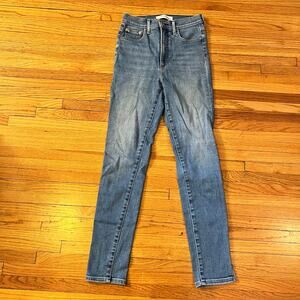 Denim Forum Jeans Womens 26 Lola High Rise Skinny Blue Pants Ankle